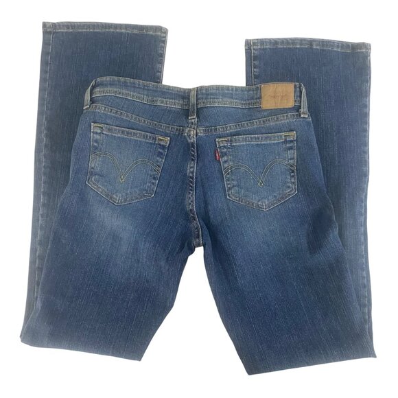 Levis Superlow Bootcut 518 Jeans Womens 9L Medium Wash Denim 32x33 Stretch Retro - Picture 5 of 16